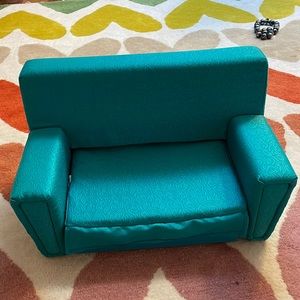 Blue American Girl Doll Couch Bed Blue Couch Deatails
